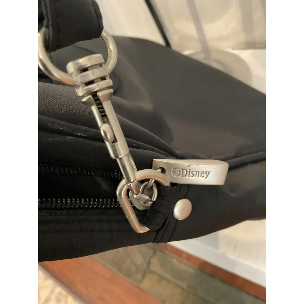 Disneyland Park - Black Nylon Laptop Tote Crossbody Bag